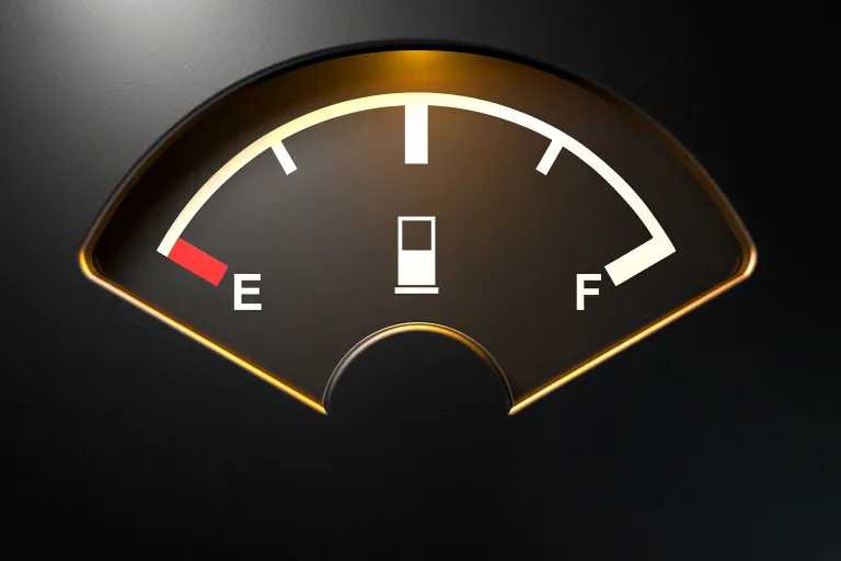 Medidor de combustible de vacío a lleno